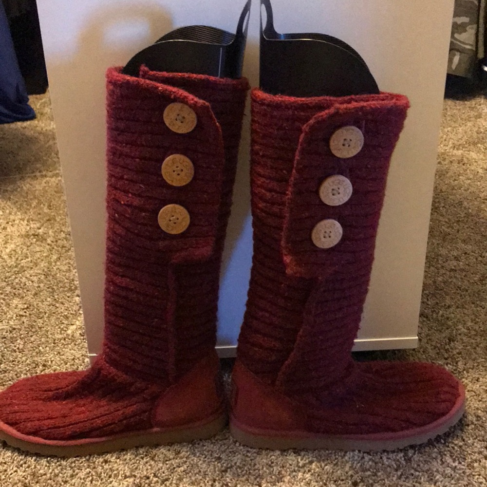 Knit ugg boots size 7
